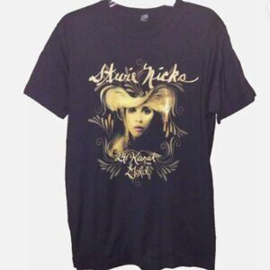 Stevie Nicks 24 Karat Gold 2016 Double sided Tour Concert T Shirt MED 18X 29.5